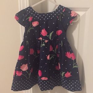 Gymboree Navy tulip dress
